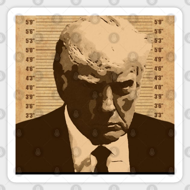 Donald J6 Trump Sticker by Daz Art & Designs